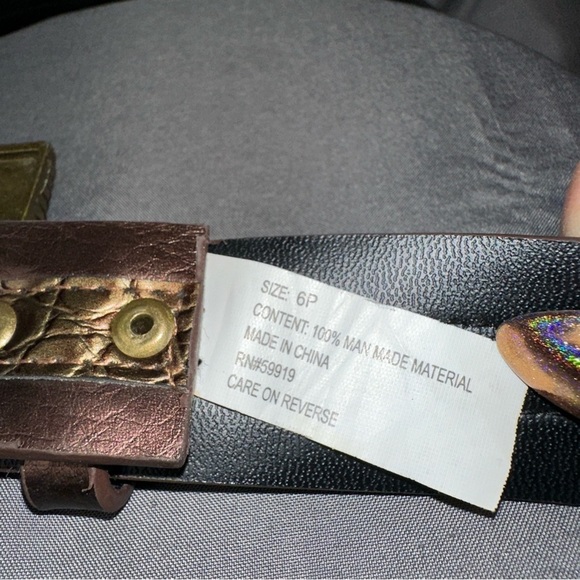 Apt. 9 Belt Womens 6P Faux Leather Studded Boho Hippie Y2K Embellished Cowgirl - Picture 2 of 6